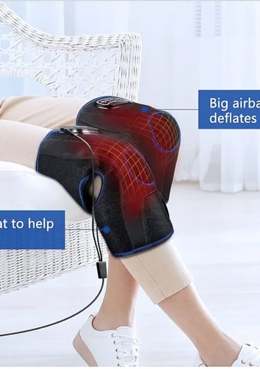 CINCOM heated knee massager with air compression therapy for joint comfort.