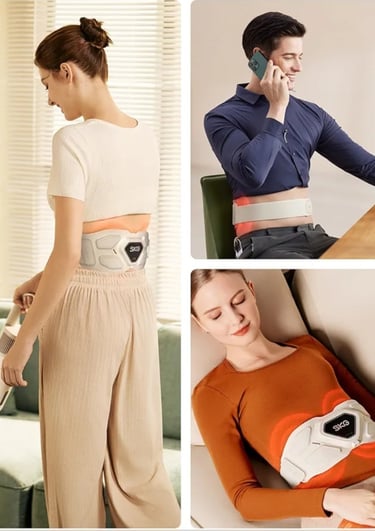 cordless lower back massage wrap providing daily lumbar comfort and posture support.