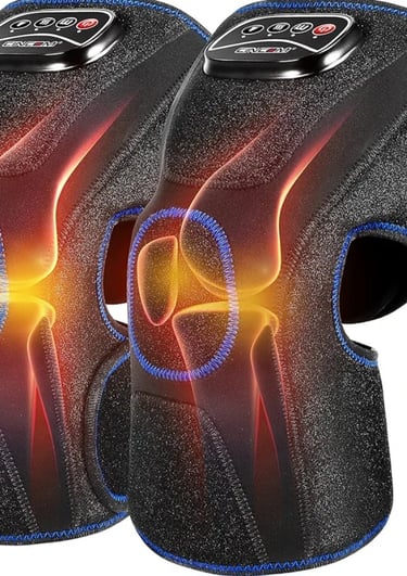 heated knee wrap massager designed for joint support and circulation improvement.