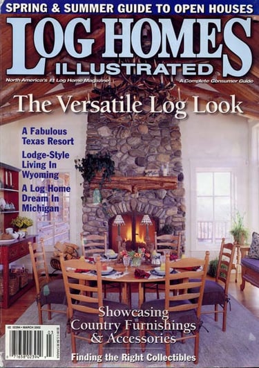 Log Homes Illustrated Mantel