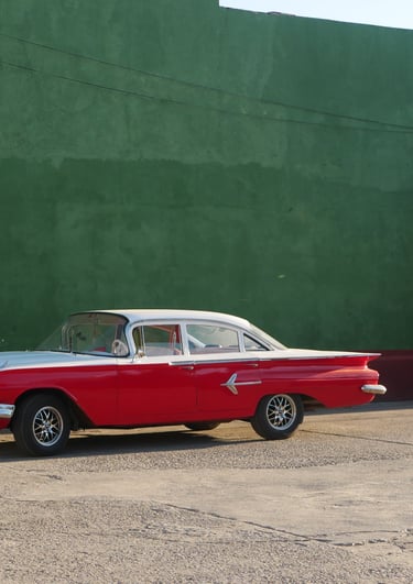 photo Chevrolet, cuba, voiture rouge
