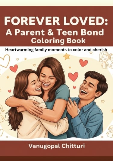 a book cover of coloring book - forever loved