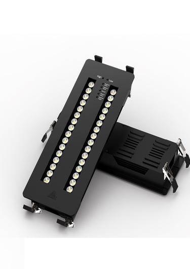 Recessed Linear Jewellery ceiling light adjustable Beam angle