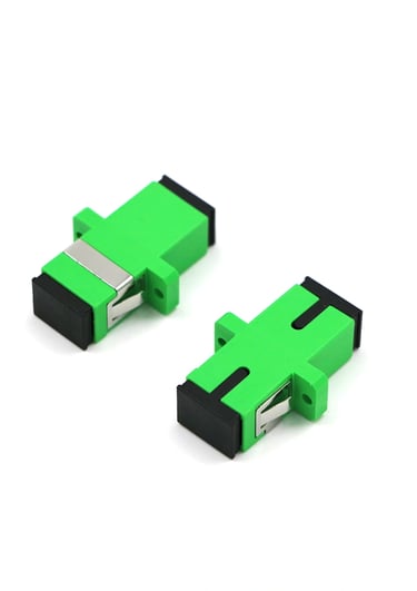 SC APC Singlemode Simplex Fiber Adapter