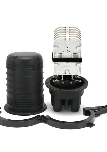 12 / 24 / 48 / 96 / 144 Core Joint Dome Type Fiber Optic Splice Closure FTTH Outdoor