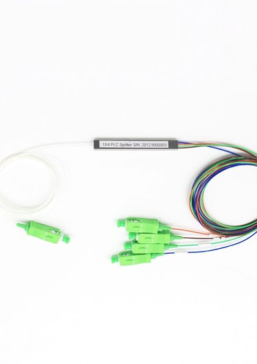 Steel Tube PLC Fiber Optic Splitter