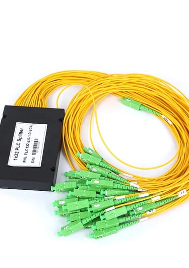 Passive 1 x 32 PLC Optical Fiber Splitter / Coupler For Rack Mounted Fiber Terminal Box