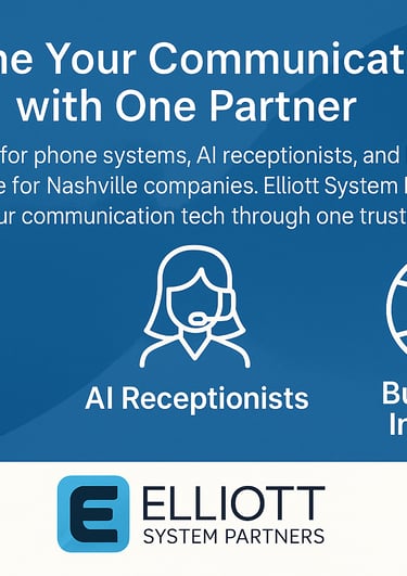 Elliott System Partners - Phone Systems - Ai Receptionist - Nashville