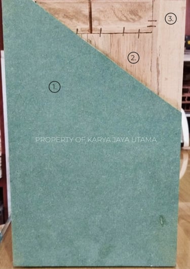 Pintu Solid Wood Panel HMR