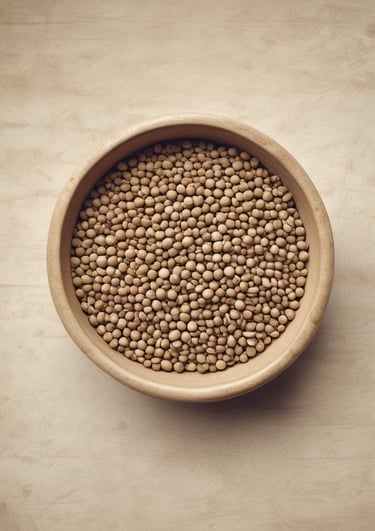 Freshly ground spices spilling from a rustic sack