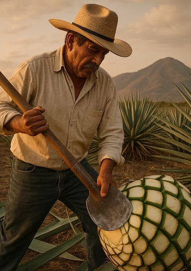  hombre con sombrero de paja sosteniendo una pala