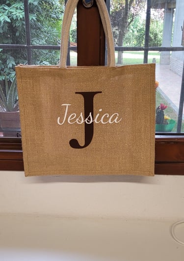 Borse in juta grandi da personalizzare