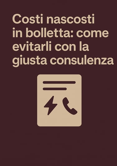 Come evitare i costi nascosti in bolletta luce e gas grazie alla consulenza
