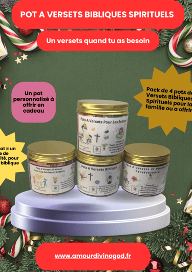 Pot de verset biblique pour toutes la famille