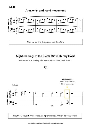 Sheet music sample