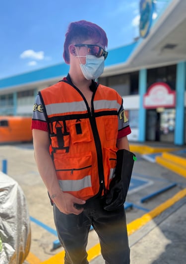 Chaleco tipo brigadista de algodón para seguridad industrial EPP en CDMX - Mirs