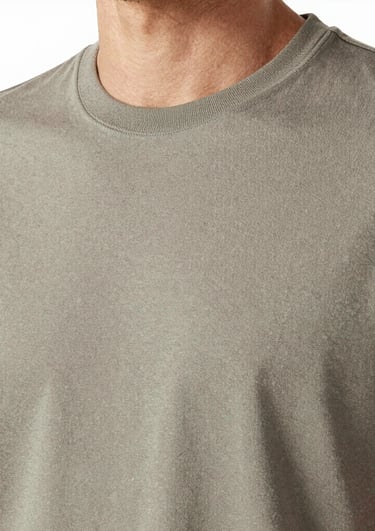 Close-up of a soft cotton t-shirt fabric with vibrant colors