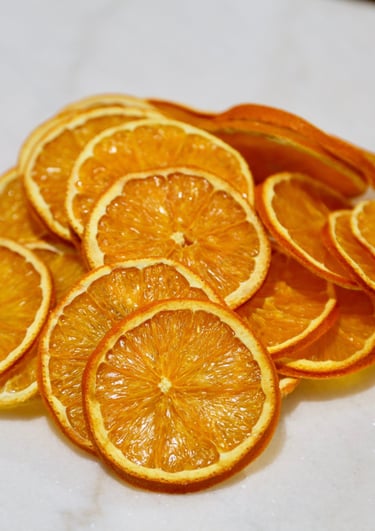 dehydrated orange slices