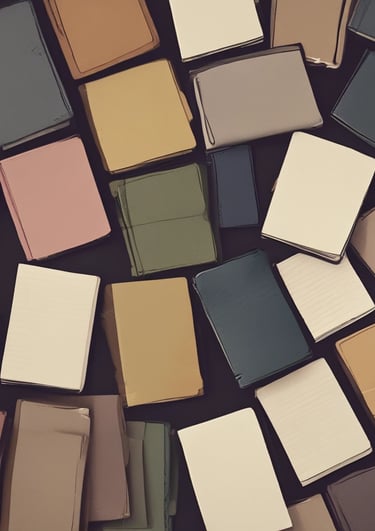 A soft burgundy sweatshirt folded neatly beside a mustard yellow mug and a brass cross pendant.