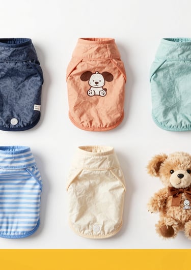 Close-up of colorful hair accessories and stylish sunglasses on a bright background.