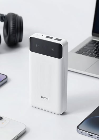 A collection of travel essentials including suitcases, toallas, and thermos neatly arranged.