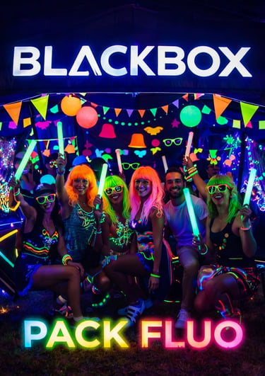 soirée fluo anniversaire décoration UV Var