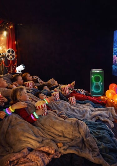 cinéma à domicile anniversaire enfant Var écran géant