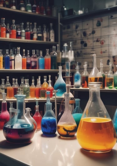 A small glass jar with natural oils and herbs beside it, suggesting DIY lubricant ingredients.