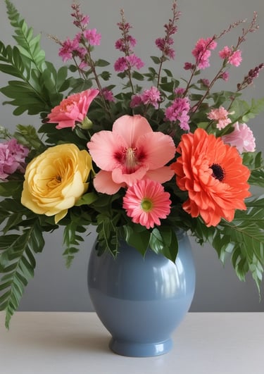 A sophisticated arrangement of white lilies and green foliage for special occasions.