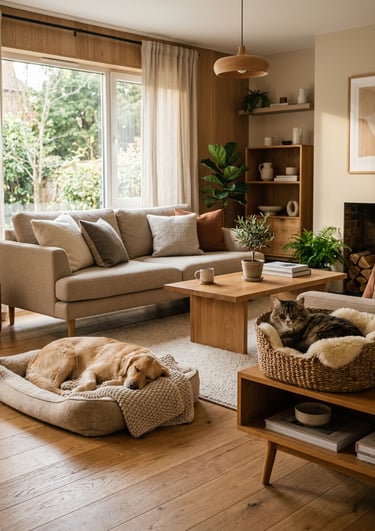 Pet-friendly outdoor furniture for cozy modern living