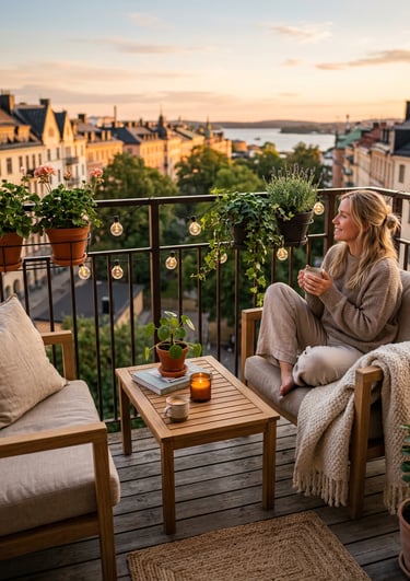 Minimal balcony furniture for small outdoor spaces