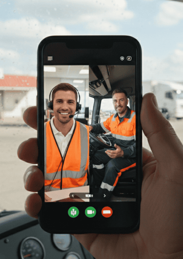 Owner driver getting a guided jump-start setup for Safee EWD