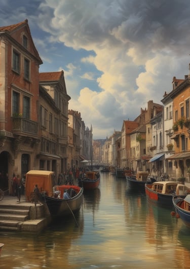 A warm scene showing unique gift items wrapped carefully, ready to bring joy.