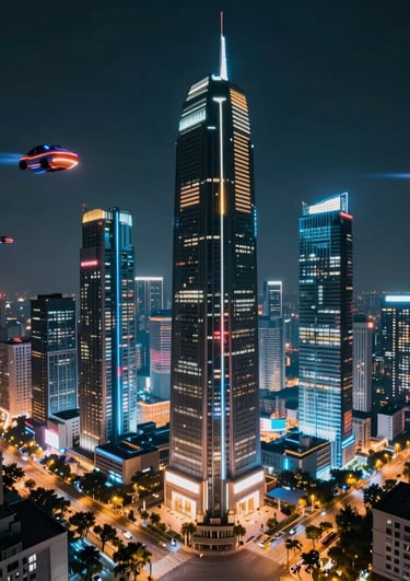 A confident entrepreneur presenting a business plan in a modern office.