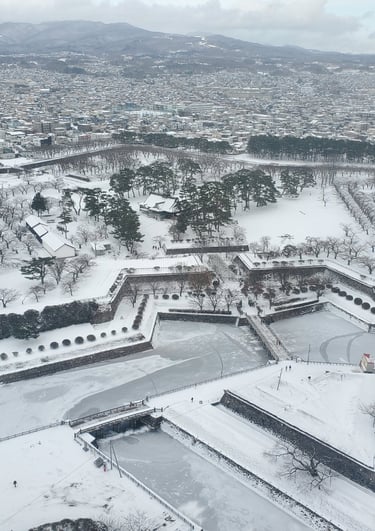 Goryokaku (Starfort) in Hakodate, Hokkaido, Japan