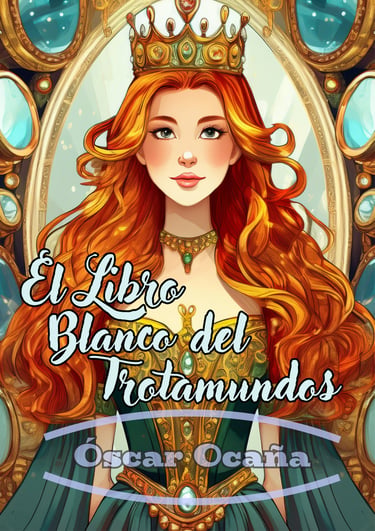 Portada del libro de cuentos fantásticos 'El libro blanco del Trotamundos' de Óscar Ocaña Parrón