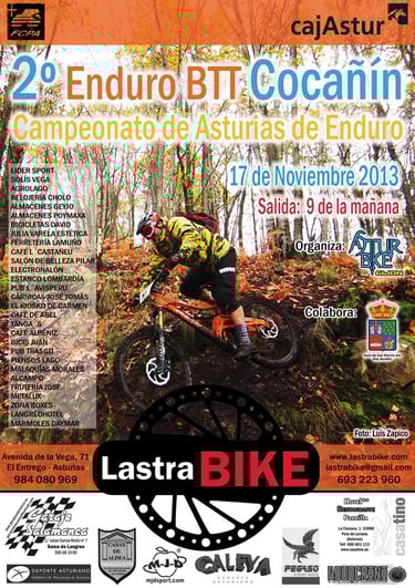 cartel 2º Enduro BTT Cocañín
