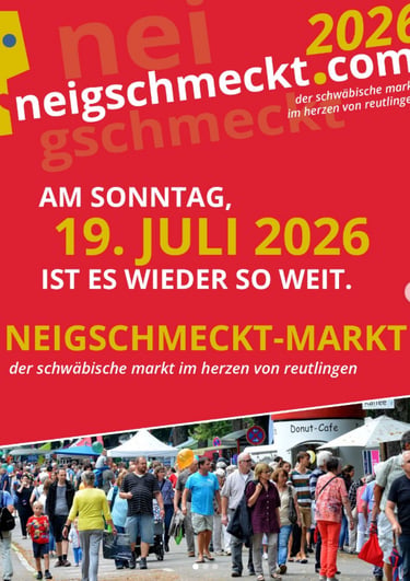 Paul Surkow Teilnahme am Neigschmecktmarkt in Reutlingen am 19 Juli 2026