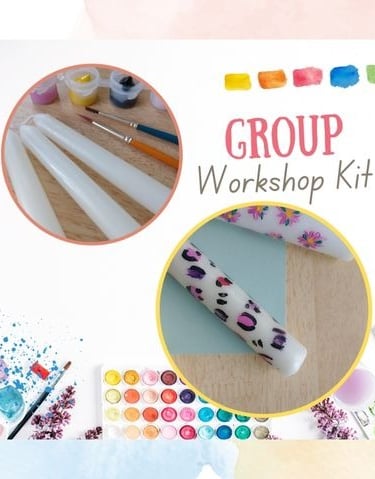 DIY candle painting kit information