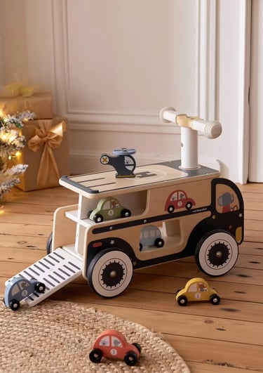 porteur et garage pour bébé 1 an