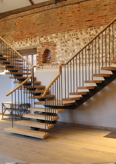 custom split staircase