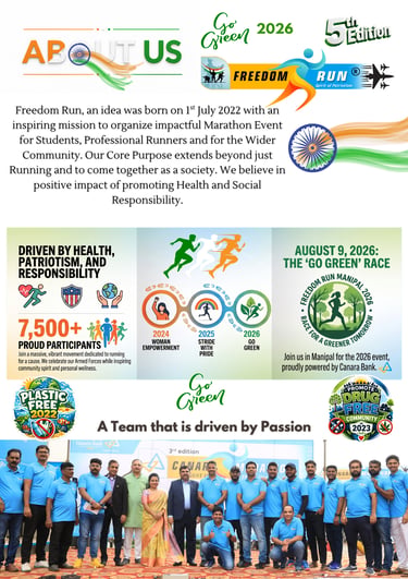 Freedom Run Manipal Event About Us Section