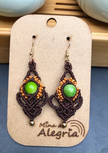 Web construction earrings