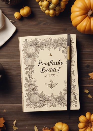 An arrangement of cozy autumn-themed items features a lit candle labeled 'Care Makes' placed on a book, surrounded by dried daisies in a rustic brown bottle and a white dotted teacup. Brown knitted fabric, dried leaves, and a soft fur surface contribute to a warm and inviting atmosphere.