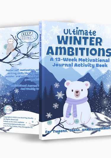 13-Weeks Winter Journal Book For Kids, Teens, & Young Adults