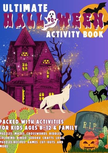 Halloween Activity Book For Kids & Family
