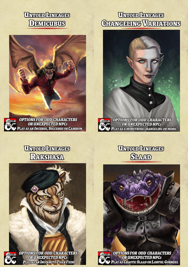 Untold Lineages - Imposter and Deceiver Races