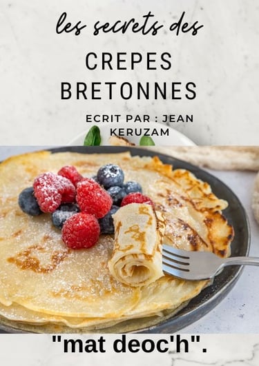 couverture de l'ebook les secrets des crêpes bretonne