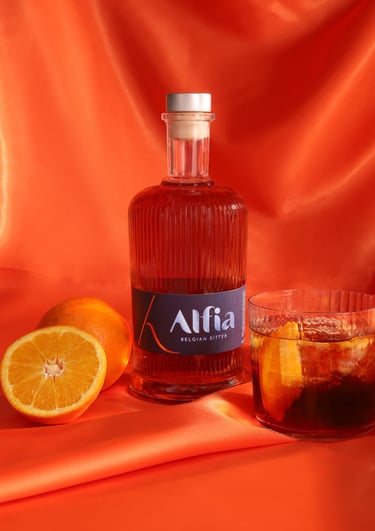 Alfia Belgian Bitter Negroni cocktail