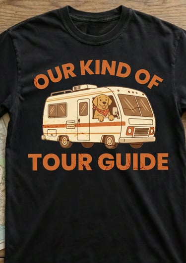 Our Kind of Tour Guide dog camping shirt by Horacio & Visconti